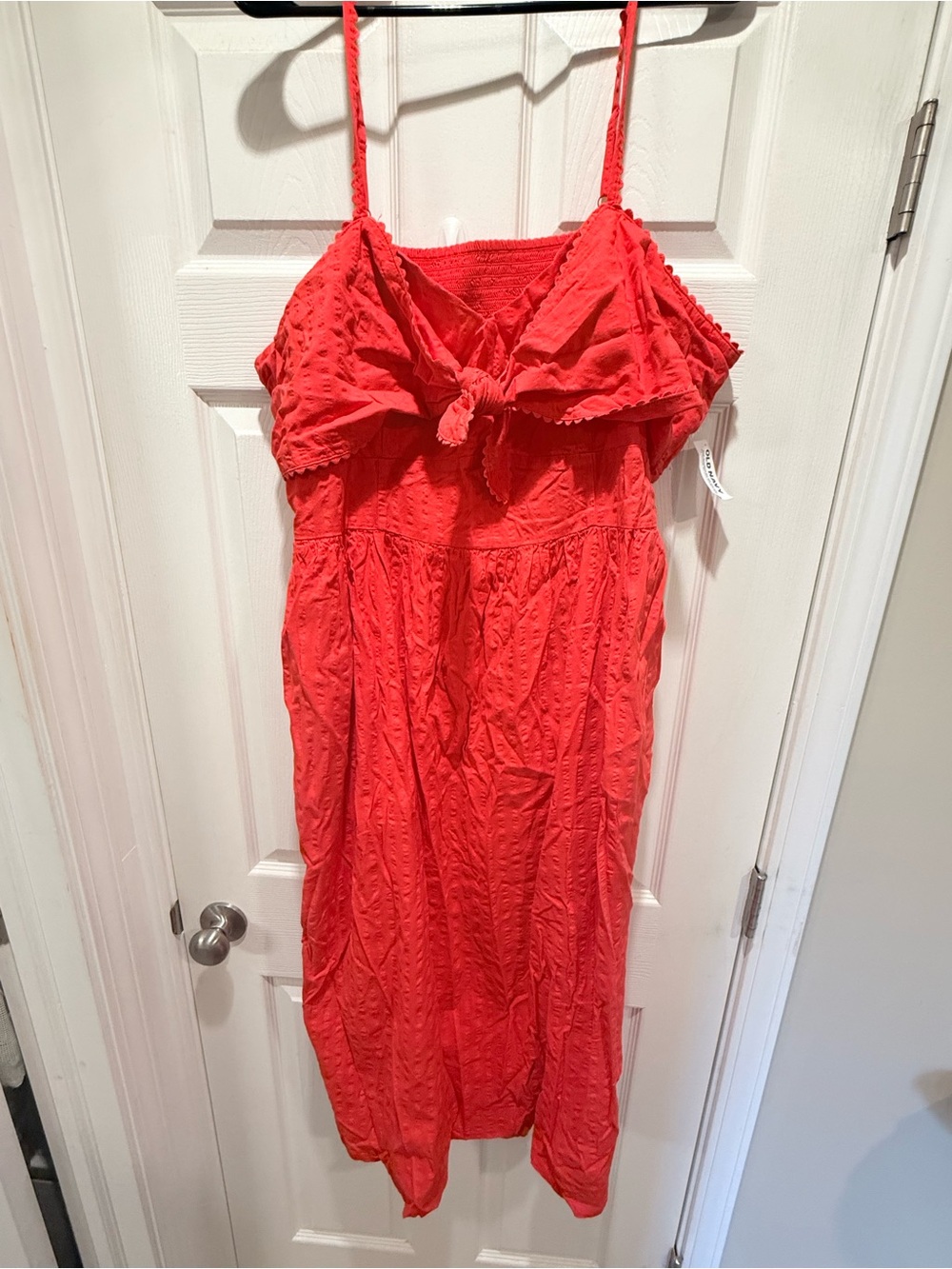 Old Navy tie front Red Dress